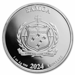Samoa: Monopoly 1 oz Silver 2024
