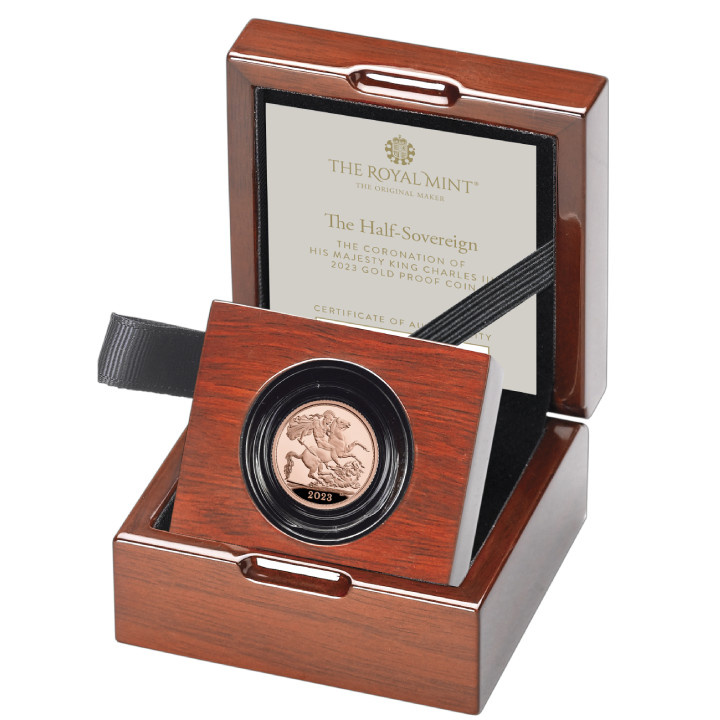 Wielka Brytania: The Coronation of His Majesty King Charles 1/2 Sovereign 2023 Proof