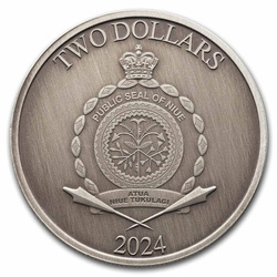 Niue: Héroes de la Mitología Griega - Theseus 1 oz Silver 2024 Antiqued Coin