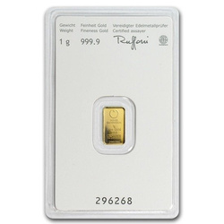 1 g. Goldbarren CertiPack
