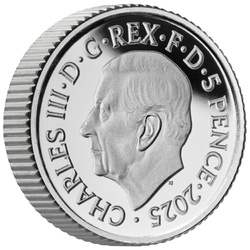 Set di 6 monete Britannia Argento 2025 Proof