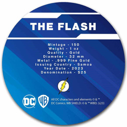 Samoa: DC Comics - The Flash 1 oz Oro 2023