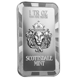 Sztabka Scottsdale Mint - Flaga Włoch kolorowana 1 uncja Srebra 