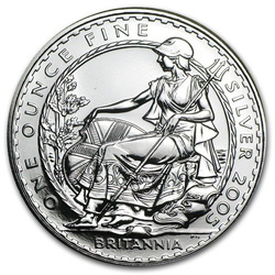 Britannia 1 uncja Srebra 2005