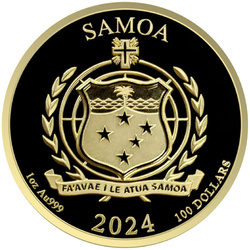 Samoa: Jungle Life - Jaguar 1 oz Gold 2024 Prooflike