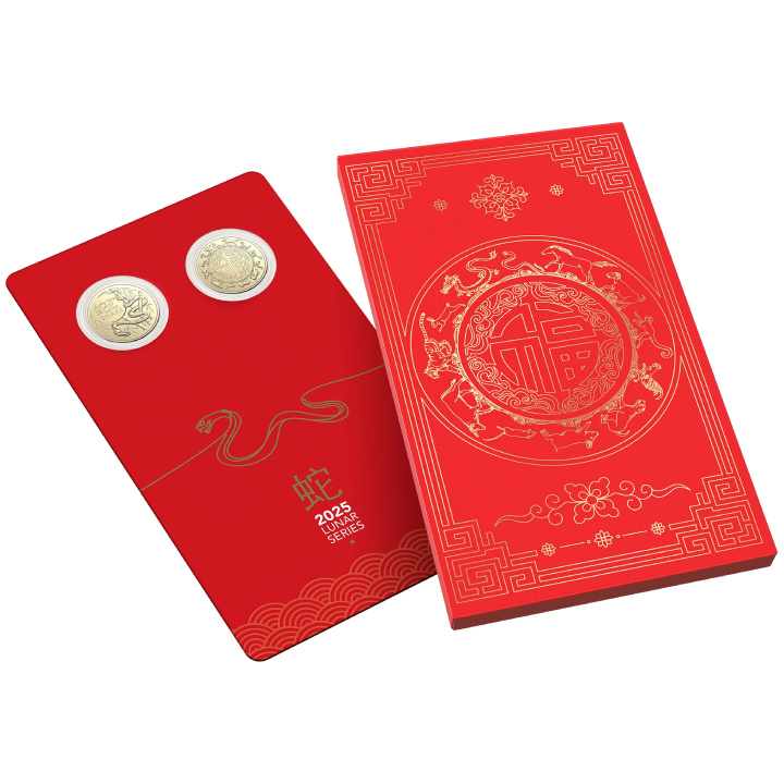 RAM: Set of 2 coins Lunar: Year of the Snake 2025