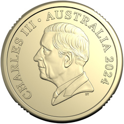 RAM 2 $ Monedă Circulated - Efigia Regelui Charles al III-lea Bronz aluminiu 2024