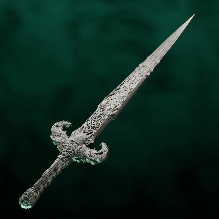 Medalie de argint Laevateinn (Loki's Sword) 1 oz Silver 2026 Ultra High Relief Antiqued Shaped