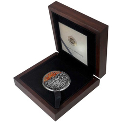 Camerún: Notre Dame de París coloreado 2 oz Plata 2019 Antiqued Coin