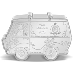 Niue: Scooby-Doo! -The Mystery Machine coloured 1 oz Silver 2023 Proof Coin