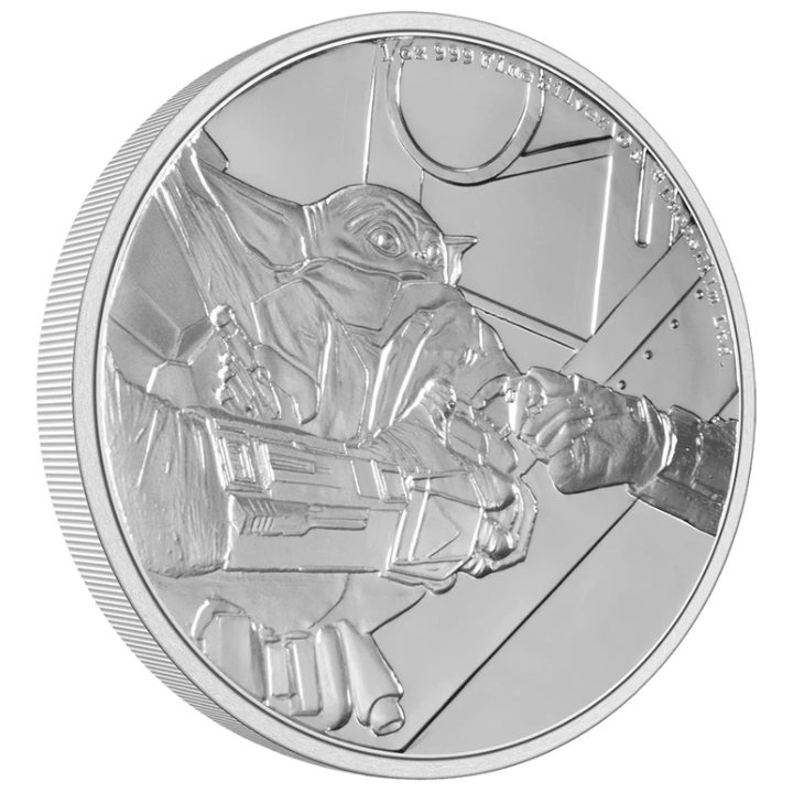 Niue: Star Wars El Mandaloriano - Grogu 1 oz Plata 2022 Proof