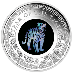 Lunar III: Rok Tygrysa 1 uncja Srebra 2022 Proof Opal