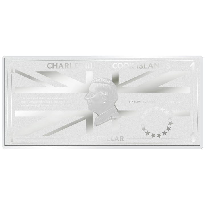 Cook Islands: Iron Maiden - The Book of Souls coloured 5 gram Silver 2024 Prooflike