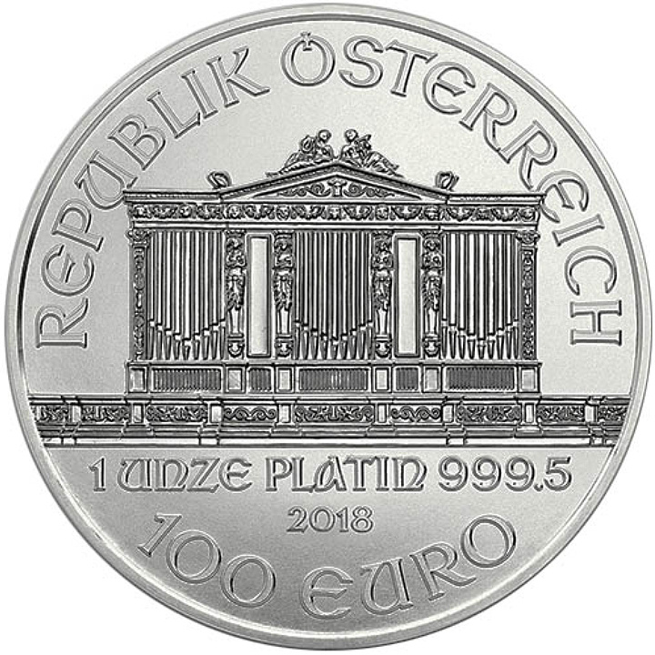 Wiener Philharmoniker 1 oz Platin 2018