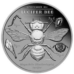 Niue Australia's Dark Bees - Lucifer Bee 2 oz Stříbro 2026 Black Proof
