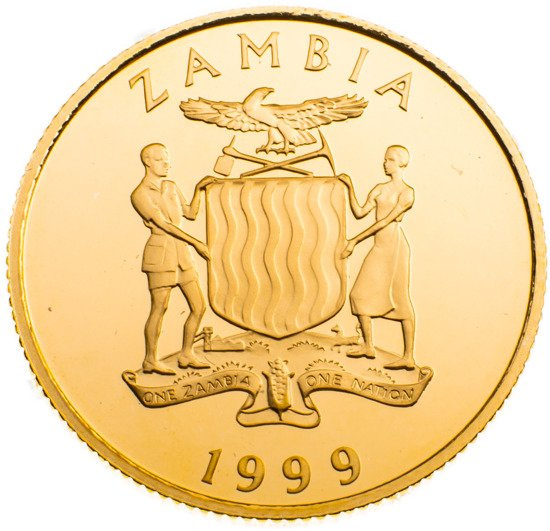 Zambia Królowa Matka 1000 Kwacha 1999 Proof