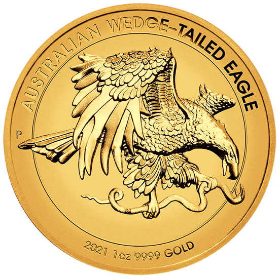 Aquila australiana 1 oncia d'oro 2021 Proof High Relief