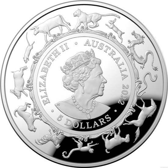 Lunar: Año del Tigre 1 oz Plata 2022 Proof