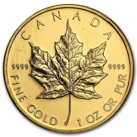Hoja de Arce Canadiense 1 oz Oro 2008