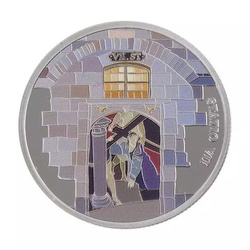 Via Dolorosa - 14 Coloured Coin Set 1 oz Silber 2016 Prooflike