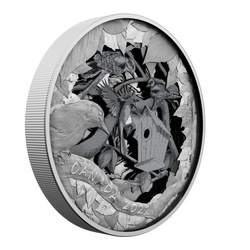 Canada: Birds In Shadow Box $175 2022 Silver Proof Coin (R&D LAB)