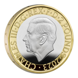 Sada 5 mincí Velká Británie Platina 2023 Proof Pamětní mince