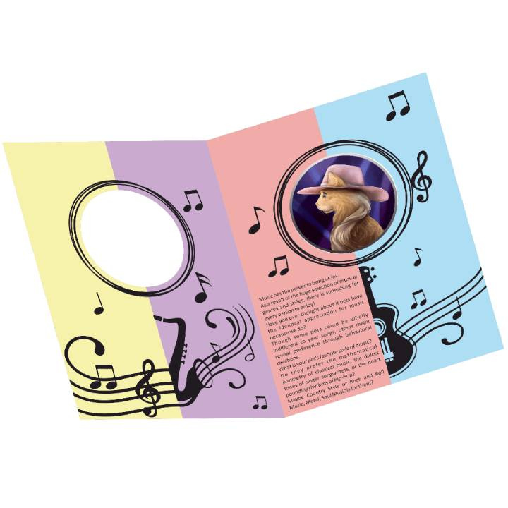Niue: Pets on Music Style - Romance coloured $1 Silber 2021 Prooflike