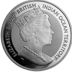 Territorio Británico del Océano Índico: Sea Turtle 1 Royal 1 oz Plata 2020