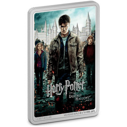 Niue: Harry Potter - Movie Poster 'Harry Potter and the Deathly Hallows Part 2' coloured 1 oz Silver 2021 Proof