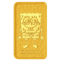 Zlatý ingot The Perth Mint, edice SpongeBob SquarePants – 1 gram