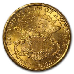 1897-S $20 Liberty Gold Double Eagle MS-61 PCGS