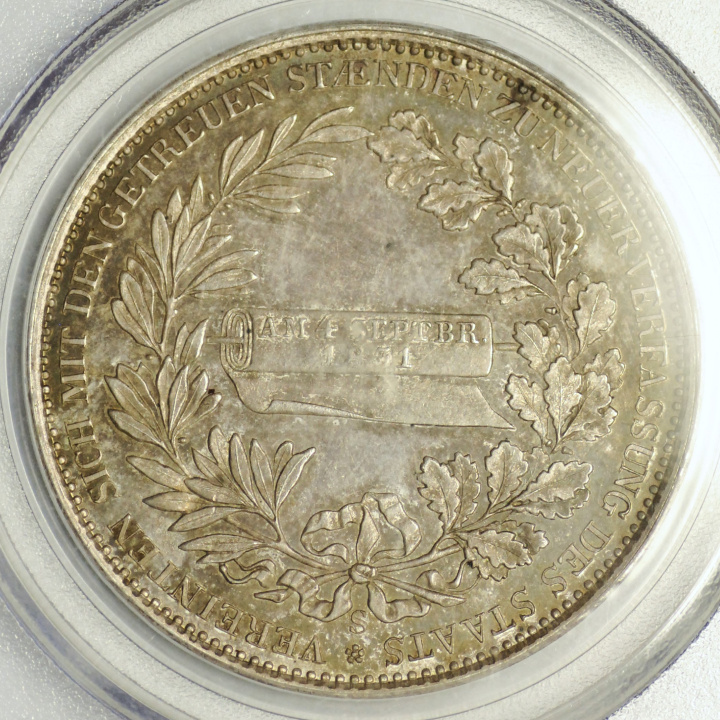 Germania Saxonia Anton Thaler comemorativ Argint 1831-S PCGS MS65