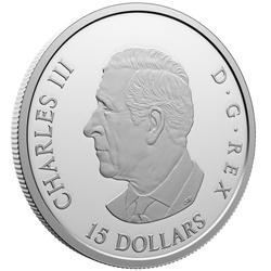 Canada: Tall Ships - Three-Masted Schooner coloured $15 Silber 2025 Proof Coin