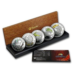 Discover Australia: The Dreaming Series Set 5 uncji Srebra 2010 Proof