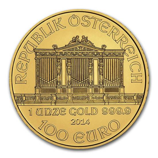 Wiedeński Filharmonik 1 uncja Złota 2014