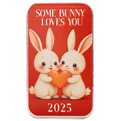 Scottsdale Mint Barren – Love Bunnies koloriert 1 Unze Silber 2025
