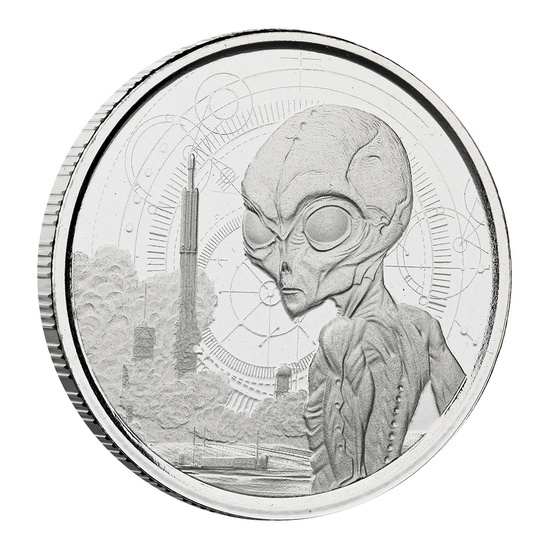 Set of Ghana Alien 4 x 1/2 oz Silber 2021