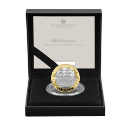 RRS Discovery £2 pozlacené Stříbro 2025 Proof