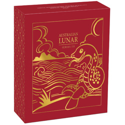 Perth Mint: Lunar III - Anno del Serpente 1 oncia d'oro 2025 Proof High Relief