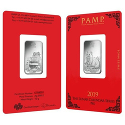 10 grammos Lunar Year of the Pig ezüstrudacska