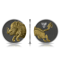 Germania Beasts - Gullinbursti Geminus 2 x 1 oz Argint aurit 2025