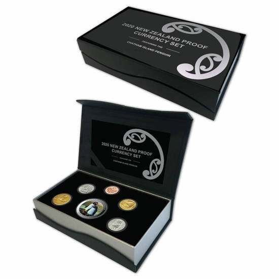 Set New Zealand Proof Currency Pinguino crestato 2020 Proof