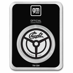 Logo original Chevrolet (1911-1914) coloré 1 once d'argent Certipack