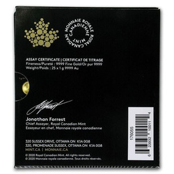 Maple Leaf  25 x 1 gram Gold 2020