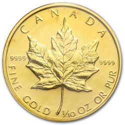Maple Leaf 1/10 oz Gold 1984