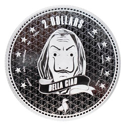 Niue : Bella Ciao 1 once d'argent 2022 Prooflike