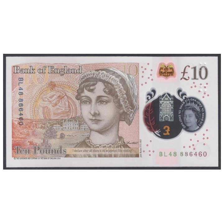 Bancnotă de 10 Lire Sterline Britanice - Regina Elisabeta a II-a Circulată