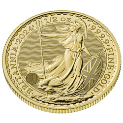 Britannia 1/2 uncji Złota 2024