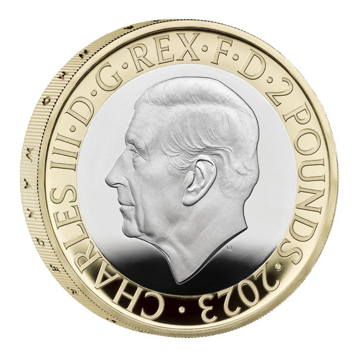 Zestaw 5 monet Wielka Brytania Miedzionikiel 2023 Proof Commemorative Coin