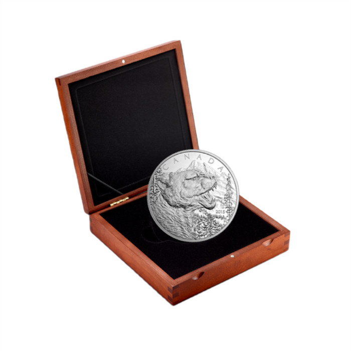 Silbermünze Growling Cougar 500 g Silber 2015 Proof